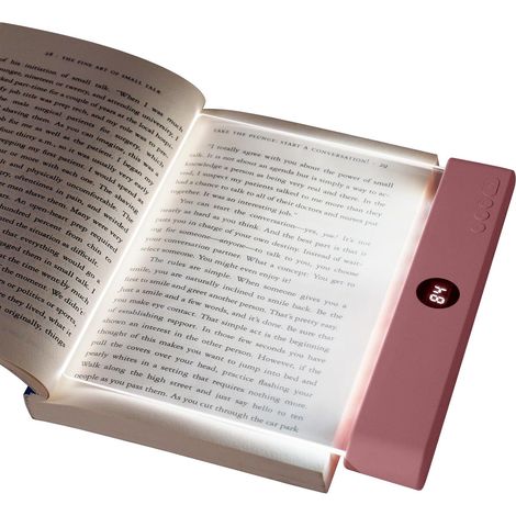 Leselampe für Tablets, LED-Leselampe fürs Bett, Leselampe für Bücher, augenschonende Leselampe, Leselampe, Lesenachtlicht (rosa)