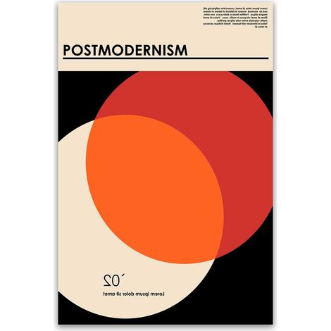 Tableau Postmodernism cercles abstraits
