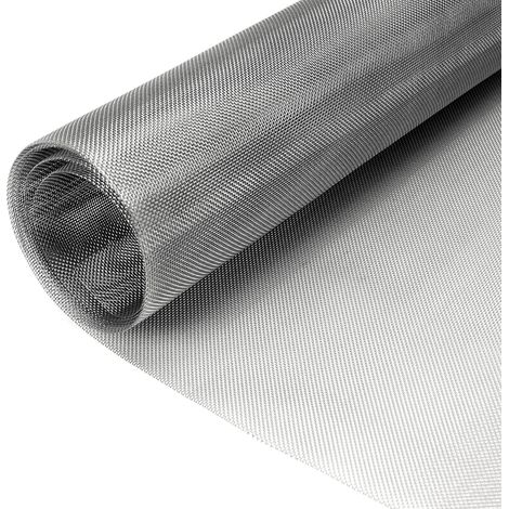 Dadabig Grillage Anti Rongeur Inox 30 x 120cm, Grille Métallique Anti Insecte Grillage Acier Inoxydable Grille Métallique Fine Maille avec Gants pour Aérations, Maison, Cuisine, Jardin, 30 Mesh (1/5)