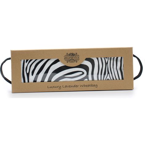 Sac de blé de luxe à la lavande dans une boîte cadeau - Zèbre- Vendu par 1 (1/2)