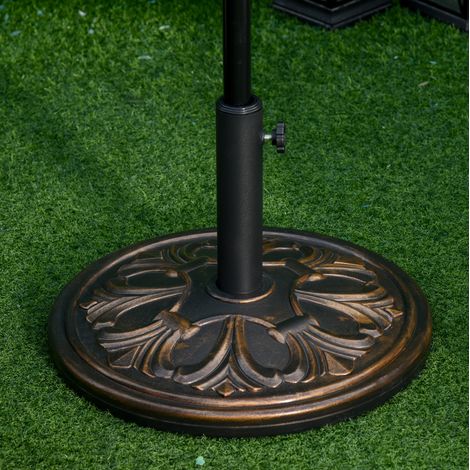 Porta ombrellone 48 cm zavorra stabile bronzo OKMYHOME (1/4)