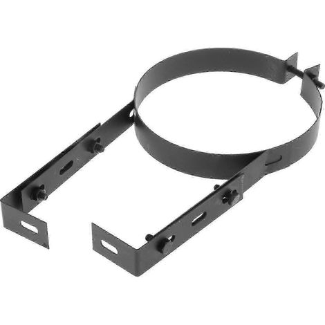 Support ajustable pour cheminée et tuyau de poêle avec clip de suspension pour collier de serrage du conduit de fumée - pour fixation et montage (1/5)