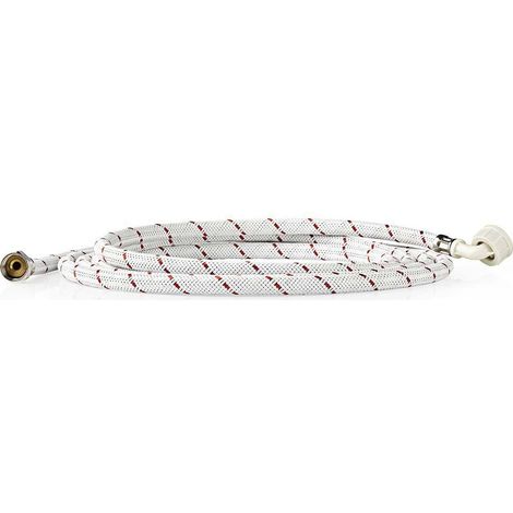 Tuyau d'arrivée d'eau en nylon 1/2' 3/4' 10 bar 90 °C 4,00 m Utilisation : lave-vaisselle / lave-linge Nylon Rouge / Blanc-AquaForge (1/3)