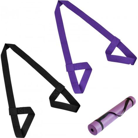 2 Pièces Yoga Mat Carry Strap Yoga Sangles de Transport Yoga Mat Strap pour Transporter Sangle Réglable Sangle Tapis Yoga Tapis de Transport et Sangle pour Toutes les Tailles de Tapis de Yoga (1/5)