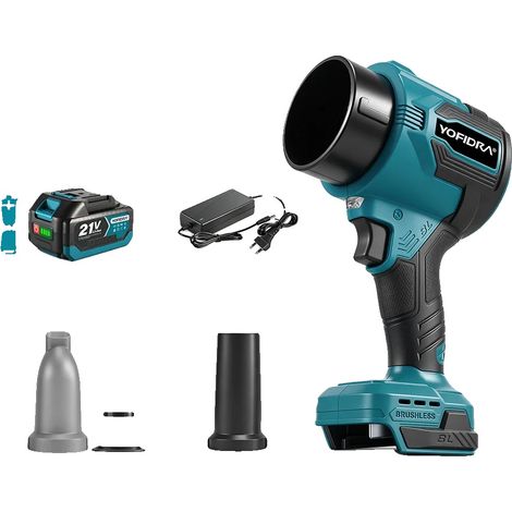Turbo-Lüfter, bürstenloser Motor, hohe Windgeschwindigkeit, 1x3.0Ah Batterien Set (1/2)