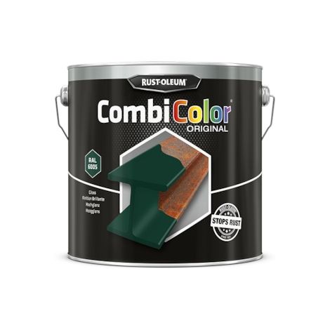Peinture fer CombiColor Original RAL 6005 Vert mousse brillant 2,5L RUST-OLEUM
