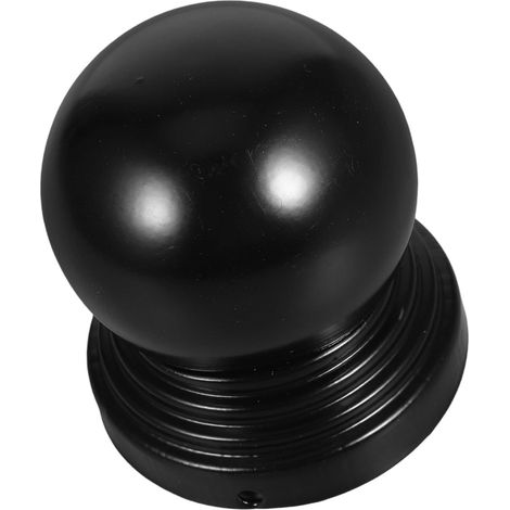 Black Metallzaunkappen 90mm Decorative Kugelförmige