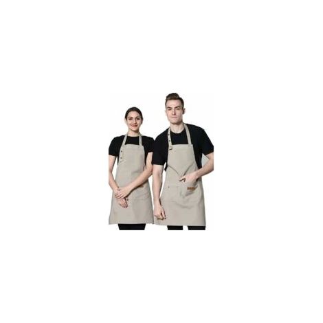 Tablier de cuisine imperméable avec poches, tablier de cuisine ajustable, tablier de barbecue, tablier à bavette, tablier de cuisine de qualité professionnelle (1/5)
