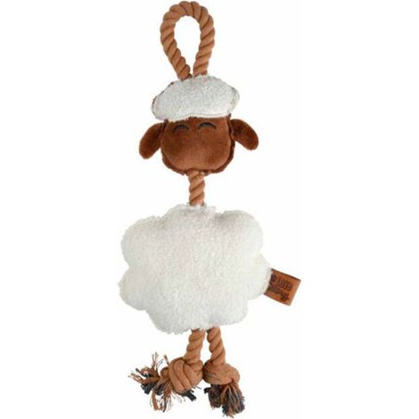 Peluche mouton pour chien, 40 cm, blanc cassé (1/4)