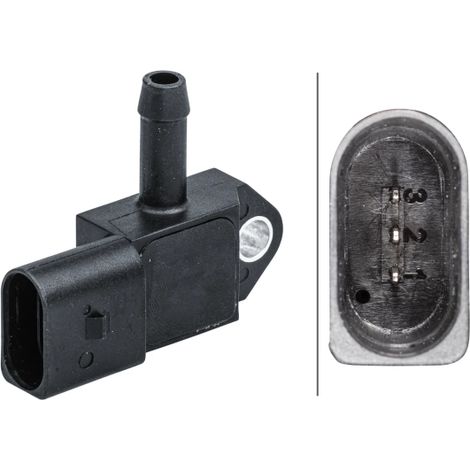 Capteur, pression des gaz échappement Hella 6PP 009 409-591 AUDI 04L145049