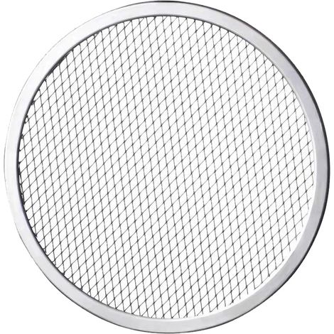Grille À Pizza - Grille À Pâtisserie En Aluminium Sans Adhérence - Pour Four Et Barbecue - Diamètre 38 Cm - 1 Pièce (1/5)