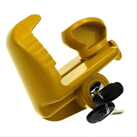 Antivol de remorque pour caravane (jaune) (1/5)