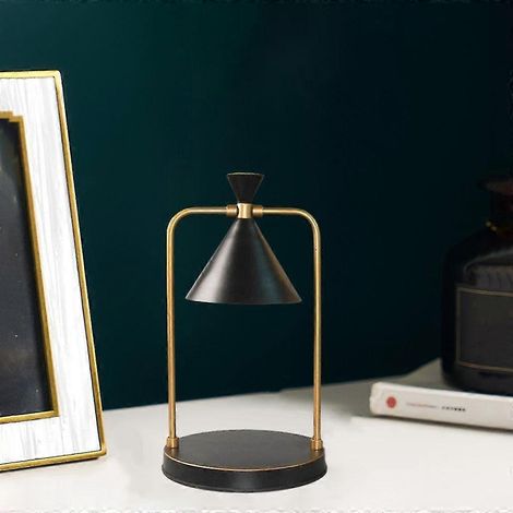 Lampe chauffante électrique pour bougies, chauffe-cire, bougeoir à intensité variable, noir. (1/5)