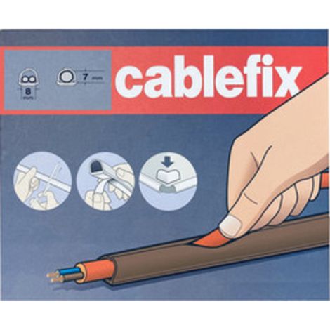 CANALINA ADESIVA INOFIX 8X7 MM DA 4 M MARRONE- 1,0 confezione
