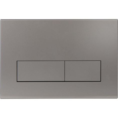Plaque de Commande WC, Compatible Avec Sigma, UP300 et UP320, avec Double Chasse, Équipée d'un Set de Leviers de Chasse et d'un Cadre d'Installation, Dims 245 × 164mm.(Gris foncé) (1/5)