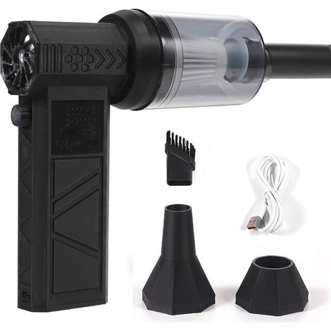 Kabelloser Outdoor-Handventilator, kompakter Hochleistungs-Haartrockner, tragbarer Camping-Turboventilator, Staubsauger mit 130.000 U/min, einstellbaren Geschwindigkeiten, bürstenloser Motor