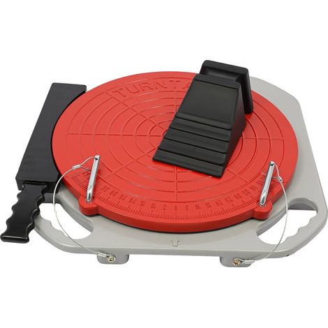 Drehbare Platten zur Achsvermessung, Magnesiumlegierung, 360°-Drehung, 2 t Tragfähigkeit, 40 x 40 x 5 cm, Skala 0–50° (1/5)