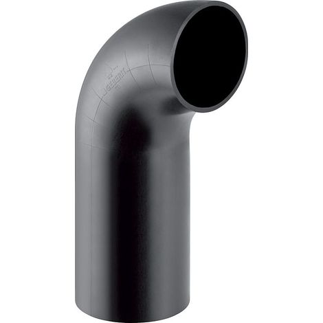 Geberit PE Bogen mit langem Schenkel 90 Grad, Außendurchmesser 125mm, 368055161