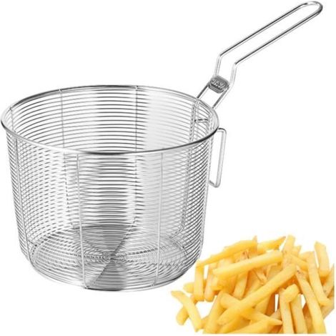 Panier de vidange - Inox - Profond - Anti-brûlure - Réutilisable - Drainage efficace (1/4)