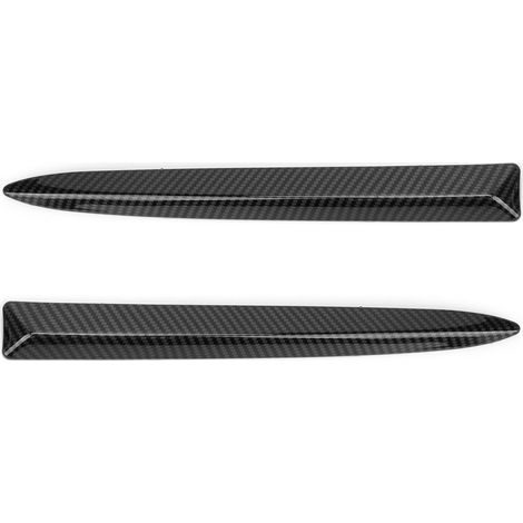 Juego de molduras superiores del parachoques delantero estilo fibra de carbono 735455041, repuesto para FIAT 500 2007-2015 (1/5)
