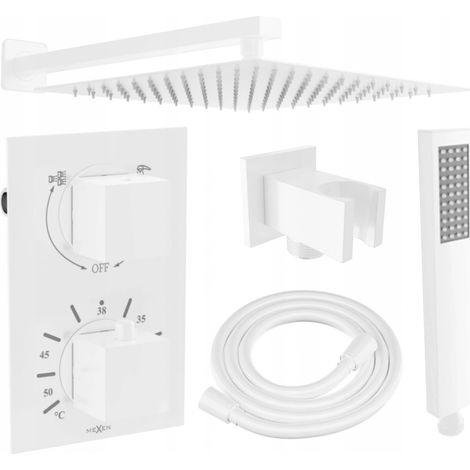 Mexen Cube DR02 set doccia a incasso con soffione 30 cm, bianco - 77502DR0230-20 (1/5)