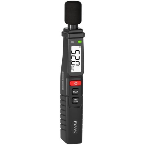 Décibelmètre, Sonomètre Portable, Décibelmètre Numérique 30-130dB avec Pondération A, Mode Rapide/Lent, MAX Data Hold, Décibelmètre Ultra-léger à Pince pour la Maison, l'usine, la Salle de Classe (1/4)