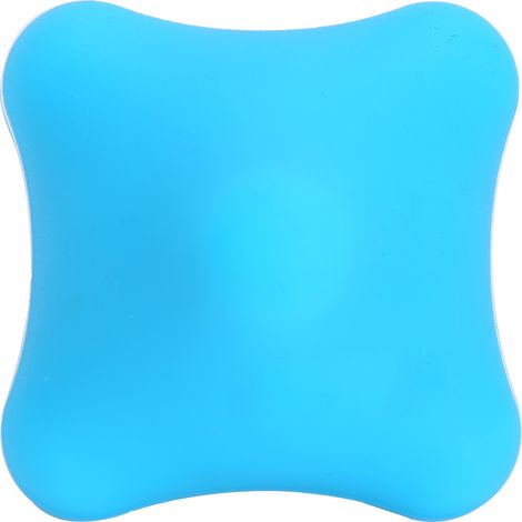 Boule de massage en silicone pour main et cou, soulagement des douleurs musculaires, exercice de la fascia, bleue (1/5)