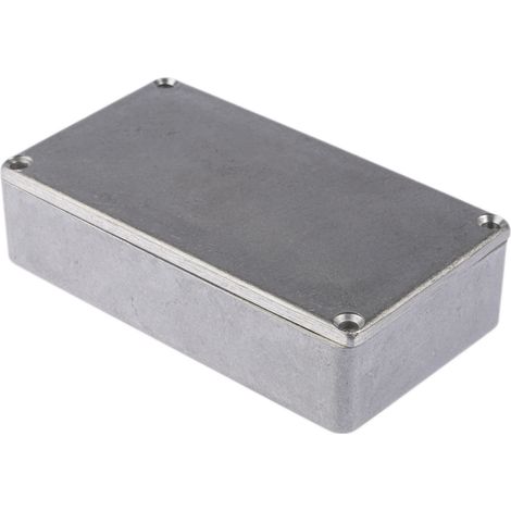 Boîtier RS PRO en Fonte d'aluminium, 114.5 x 63.6 x 30.3mm, Argent, Blindé ( Prix pour 1 ) (1/4)
