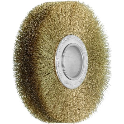 Lessmann Draht-Rundbürste Messingdraht 0,15 mm, Bürsten-⌀xBesatzbreite: 120X30 mm