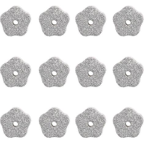 Lot de 12 pierres minérales à mâcher pour hamsters et lapins, avec trou pour les dents des petits animaux. (1/2)