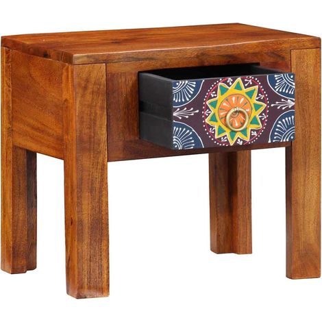 Beistelltisch mit Schubladen mit Speicher Braun 40 x 30 x 36 cm