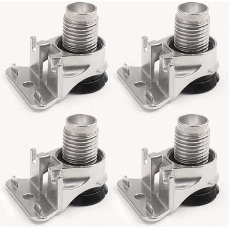 4 Pieces Furniture Levelers Table Feet Adjustable Furniture Cushion Feet Sturdy for Table, Cabinet, TV Stand Load 175KG (1/4)