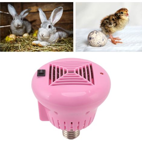 Lampe chauffante pour animaux domestiques avec 3 niveaux de puissance (100-200W) - Réchauffeur à ventilation naturelle pour lapins, poules, chiens, pigeons (1/5)
