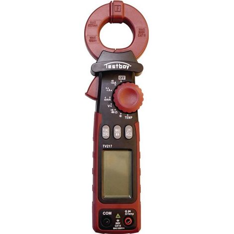 TESTBOY Pince ampèremétrique TV 217 Plage de mesure 1µA – 150A(AC) Ouverture mâchoire 27mm - Testboy TV 217 (1/4)
