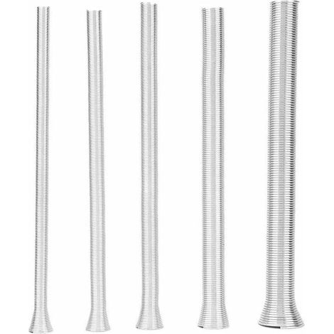 Tube à ressort en acier super élastique - 5Pcs 21cm Tube à ressort en acier super élastique Bender PVC Tuyau de cintrage de fil électrique ressort cintrage ressort de cintrage tube bender (1/5)