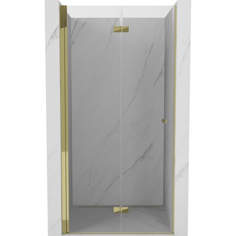 Mexen Mist-F puertas de ducha plegables izquierda 70 cm, transparente, doradas - 8A6-070-000-50-00-L (1/5)