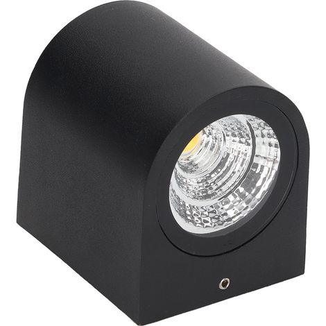 Applique murale LED 5W, boîtier cylindrique en aluminium, éclairage pour couloir, porche, allée, 85-265V, lumière chaude 3000K (1/5)