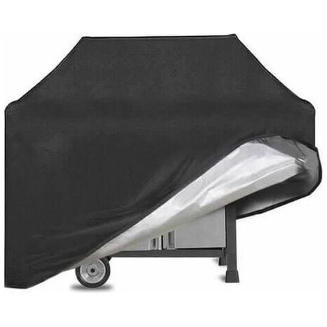 Housse Barbecue,BBQ Couverture, 420D Tissu Oxford 145 x 61 x 117 cm coul de noir (1/5)