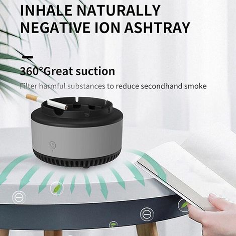 Cendrier purificateur d'air 1 pièce, cendrier électronique intelligent, cendrier sans fumée, purificateurs d'air cendrier, cendrier multifonction sans fumée (1/3)