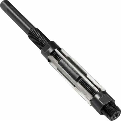 Sourcing map Alésoir à main réglable Haute Vitesse Acier H8 6 Flûtes Droites Fraisage Outil( 19-21 mm) (1/5)