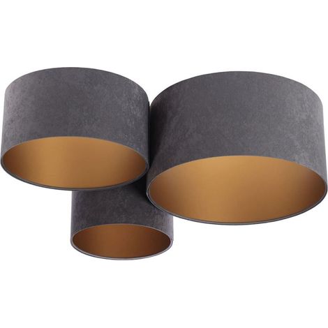 Plafonnier trio 080-053 - Gris, or