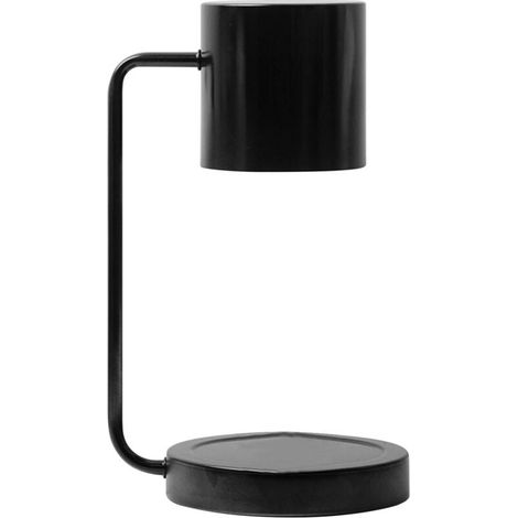 Lampe Chauffe-Bougie, Lampe à Bougie à intensité Variable, Chauffe-Bougie en Métal, Fond de Cire pour Bougie Grand Pot (Noir). (1/5)