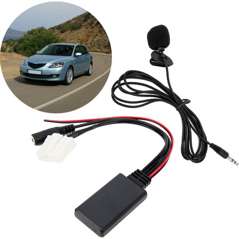 Accessoires auto : câble audio AUX, adaptateur microphone Bluetooth 5.0 pour Mazda 2, 3, 5 et 6 (n° 21) (1/5)