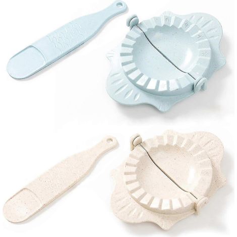 Ensemble de couverts en plastique pour wonton, presse à raviolis maison 13 x 8 cm, étui, 2 pièces (1/5)