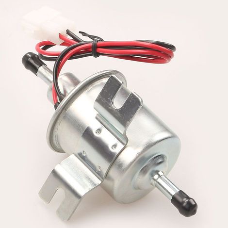 argenté-Pompe à essence électrique univers d'essence diesel 12V HEP-02A HEP02A à basse pression OEM HEP-02A Pompe à carburant électrique univers 12 V pour Most Car Carburetor Motorcycle ATV (1/5)