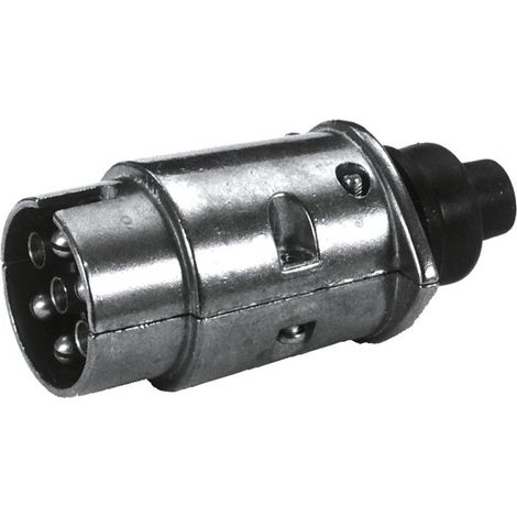 FICHE POUR REMORQUE 7 BROCHES 12V METAL (VRAC)
