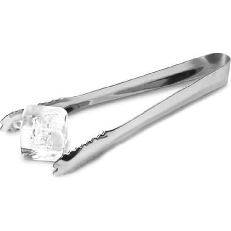 1 pince à glaçons en acier inoxydable, 18 cm, résistante à la corrosion, idéale pour bar et cuisine (1/4)