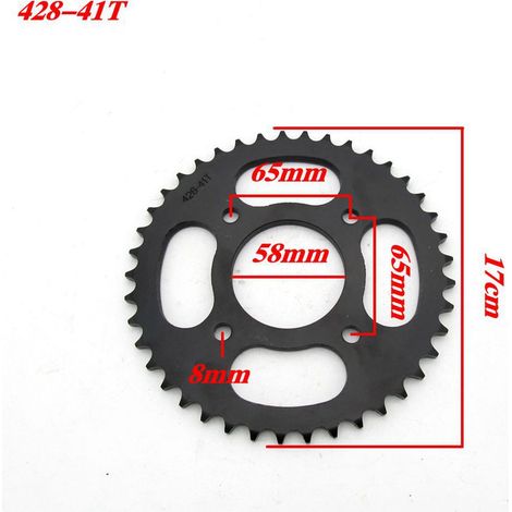 Modified motorcycle sprocket 428-41T 58MM inner diameter motorcycle transmission parts (1/4)