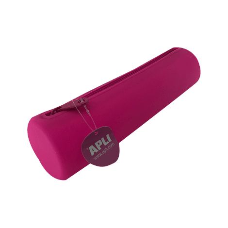 Estuche silicona redondo Fluorescente  Rosa (1/3)