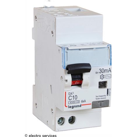 Disjoncteur différentiel Phase Neutre - 4,5kA - 30mA - Type AC - 10A - type de disjoncteur diff - Disjoncteurs diff. 1P+N - 4,5kA - type AC - 10A (1/4)